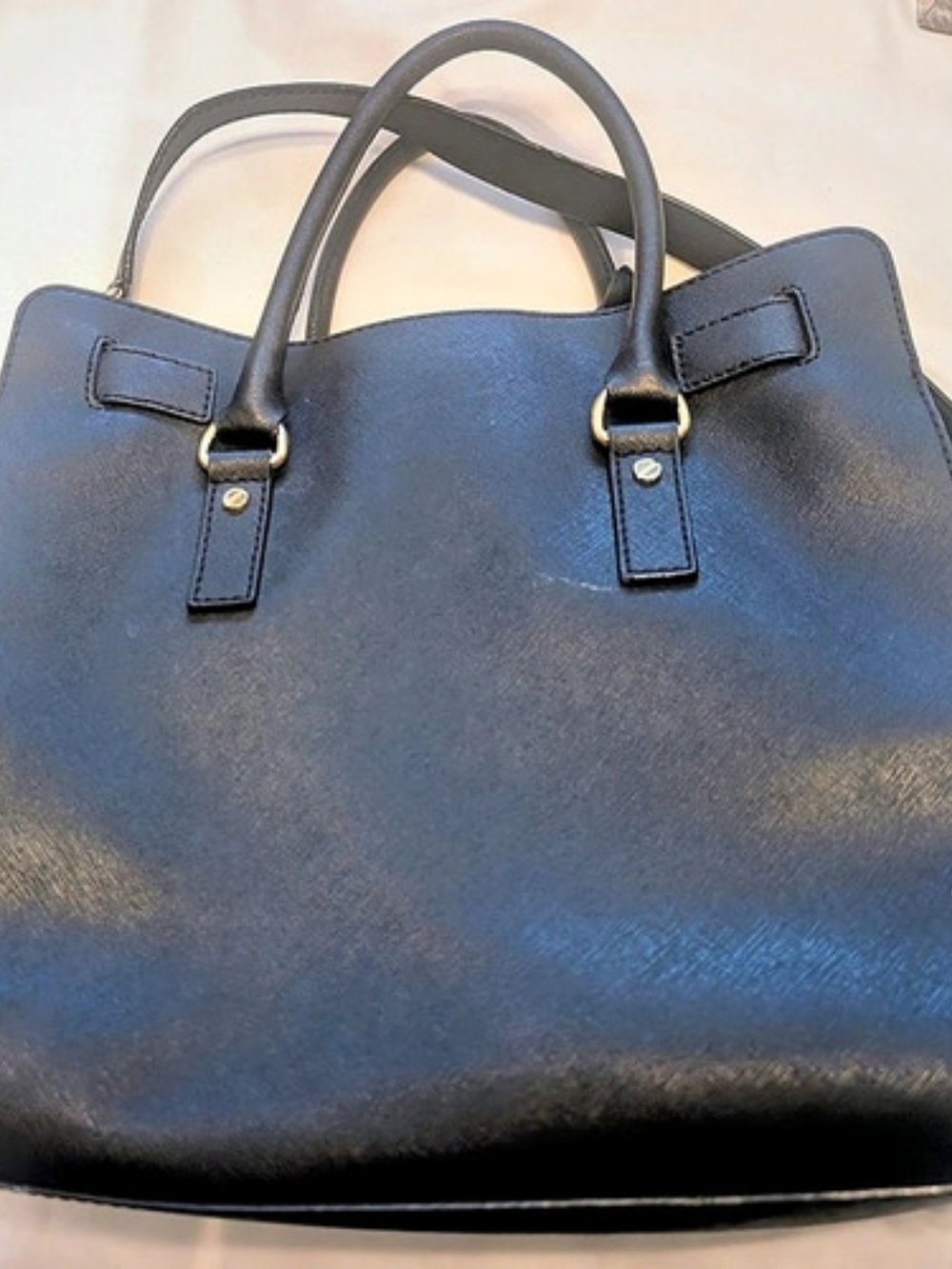 Michael Kors Hamilton Large Saffiano Leather Tote Bag Black